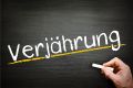 Foto: Verjährung auf eine Tafel mit Kreide geschrieben